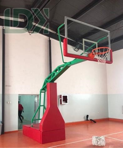 Moveable Traning Basketball Stand Customized Logo Hydraulic Basketball Hoop