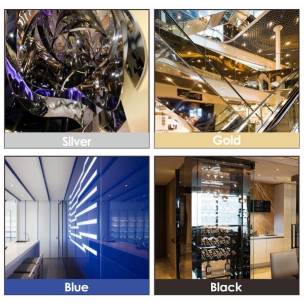 PVD Coating Rose Mirror Finished Stainless Steel Sheets Gold