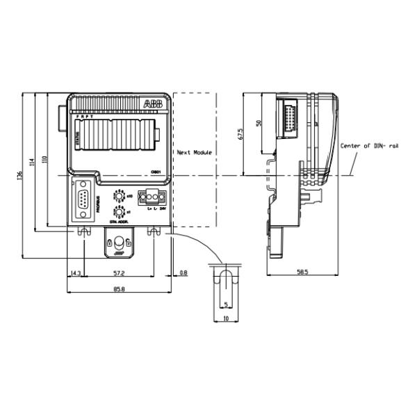 Модуль 3БСЭ008510Р1 ДО810 цифров И о управлением И/О АББ вывел наружу 24 системы в 800ксА 6,0