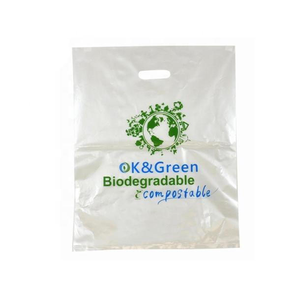 Eco Friendly Compostable D2W EPI Cassava Corn Starch 100%  Biodegradable Plastic Bag Wholesale