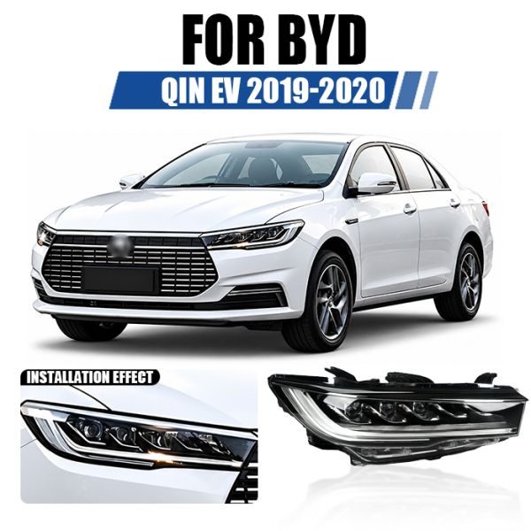 HC-4121010 HC-4121020 ABS and PC Material Front Headlight For BYD Qin EV 2019-2020 IP67