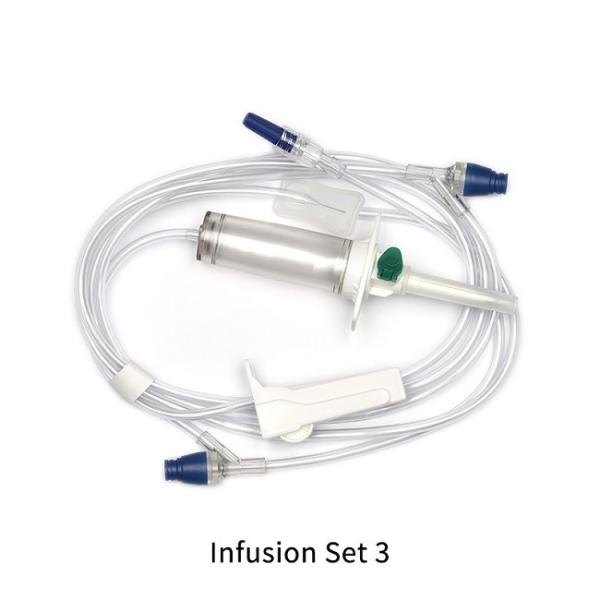 Medical Single Iv Infusion Giving Set Infusion Set With Burette