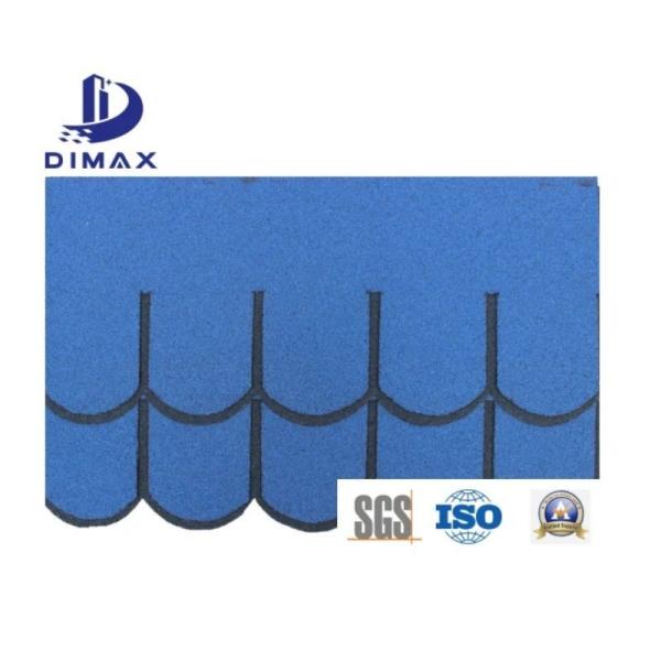 Colored Fiberglass Asphalt Shingles Stone Coated 2layers Roofing Shingles Roof Tile