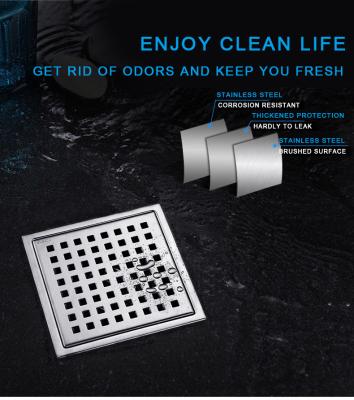 304 Stainless Steel Floor Drain Sheet Stamping Process Square Type