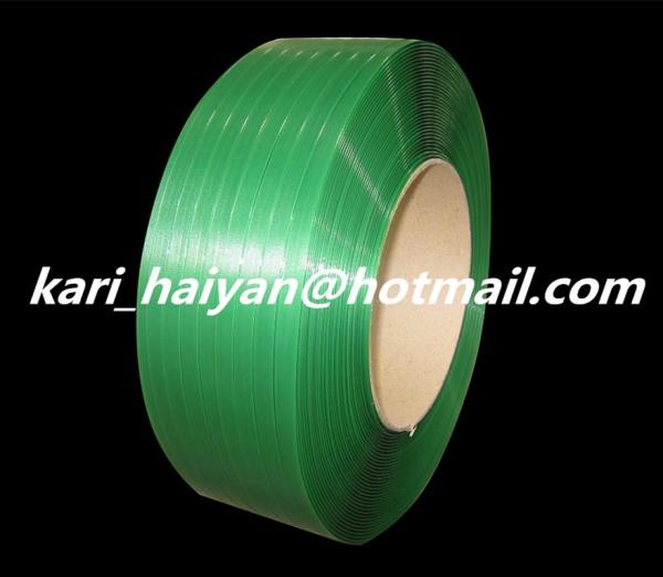 Green Plastic PP / PET Strapping Belt for Packaging - 1206