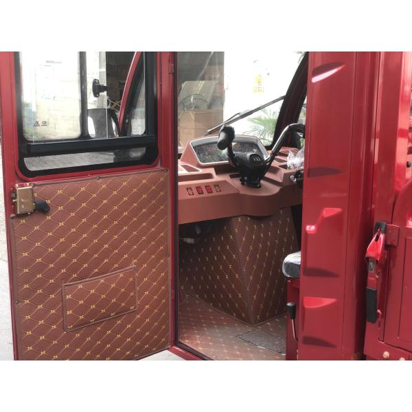 1500w 72V 45A Красный закрытый корпус электрический грузовой трехколесный велосипед для взрослых Максимальная скорость 50-70 км / ч