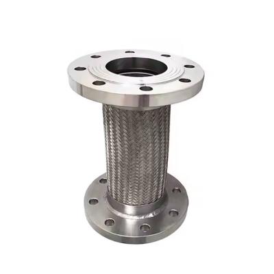 High Temperature Resistant Stainless Steel Braided Flex Hose Flange Metal Braided Hose Fittings