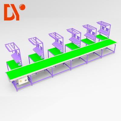Cadena de producción magra flexible automatizada con la banda transportadora doble de cara