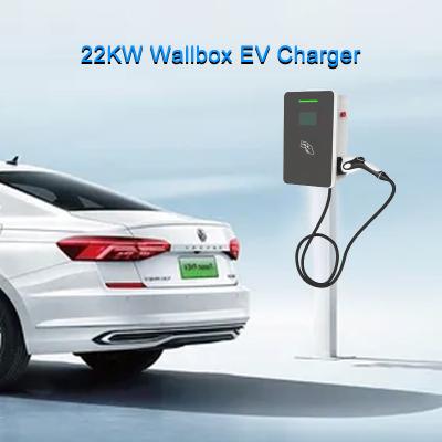 Ethernet Interface Wall Box EV Charger 3W 22KW 240V Fast Charging Platform