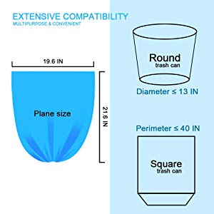 Bathroom Trash Bags, Office Wastebasket Liners Garbage Bags for Restroom, Home Bin,Gallon Garbage Can Liners,Heavy Duty