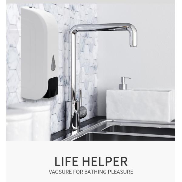 White Color Wall Mounted Liquid Soap Dispenser / Combined Wall Hung Soap Dispenser