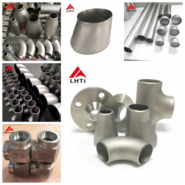 ASTM B363 Titanium Pipe Fitting Gr1 Gr2 3.0-18mm Thickness titanium elbow