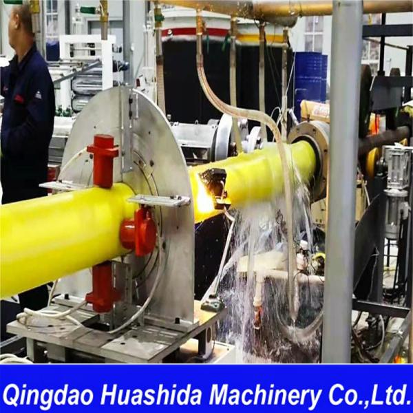 PU Insulation Pipe Jacket Extrusion Line For Underground Heating And Cooling Pipeline