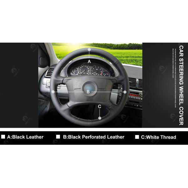 Customized PU Leather Steering Wheel Covers for Bmw 3 Series E36 E46 E39 E38 X3 X5 Z3