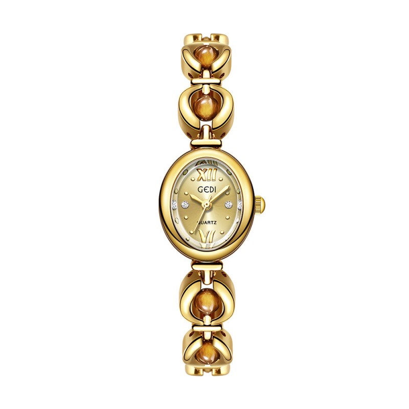 ladies diamond watch, gemstone dial watch, slim band watch, vintage quartz watch, women jewelry watch