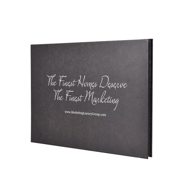 Hard cover video flyer marketing 10 inch LCD video book for event invitation card
