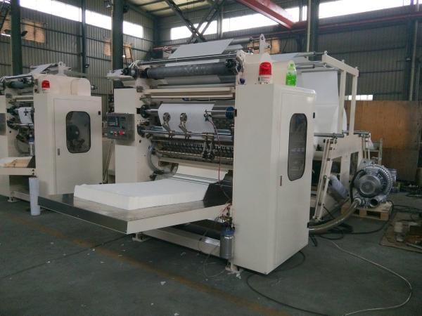 Fully Automatic Facial Tissue Folding Machine PLC 60-100 M/Min Speed