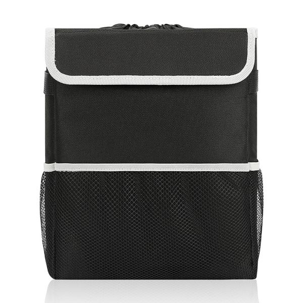 Trash Car Organizer Bags Black Hanging Leak Proof Trash Bin Lid Garbage 8.4x7.4x10.4