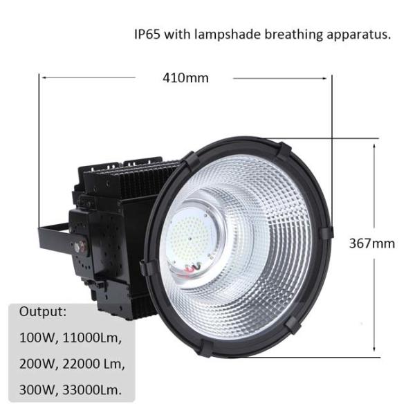 IP65 Waterproof Commercial High Bay Lighting 300W Cool White For  Golf Courses