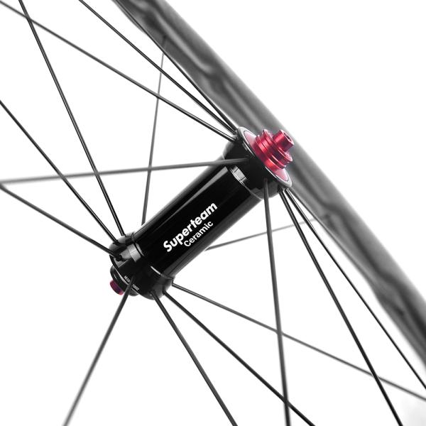 Дорожные велосипеды 700c Углеродное волокно Колесо набор 50 мм Клинчер Углеродное колесо Колесо велосипеда