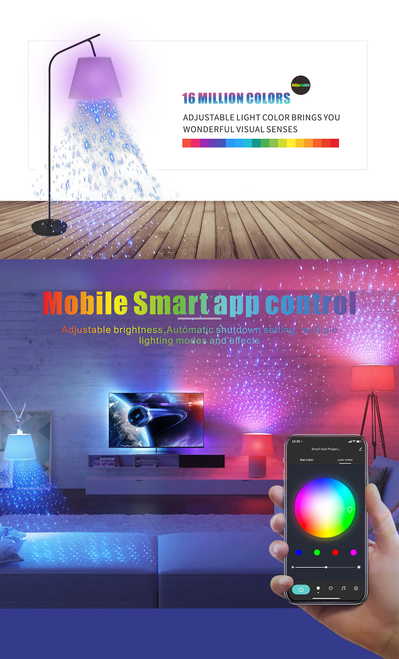 Электрические лампочки 5W RGB СИД WiFi управлением голоса умные для домашнего кофе