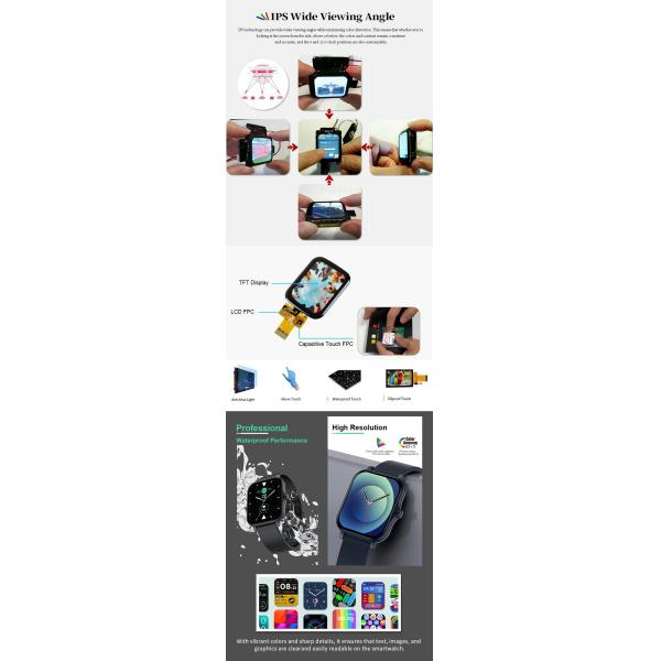 Polcd 1,69 дюймовый сенсорный экран LCD дисплей 240x280 интерфейс SPI Малый модуль TFT
