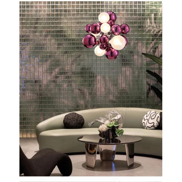 Postmodern Glass Ball Chandelier Lighting Modern Luxury LED Hanging Light(WH-MI-449)