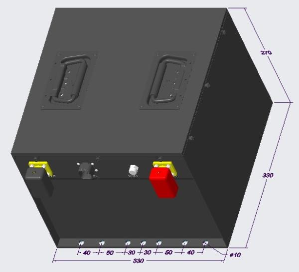 Iron Enclosure 48v Golf Cart Lithium Battery 105Ah Yamaha Ezgo 150A BMS