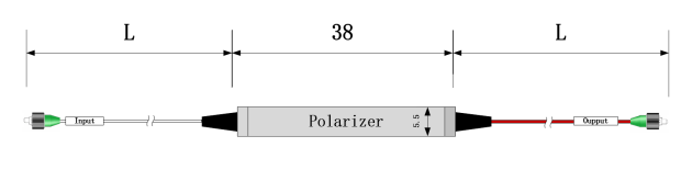 Polarization Maintaining Optical Polarizer , In Line Polarizer 1x1 780nm 850nm 980nm 1310nm