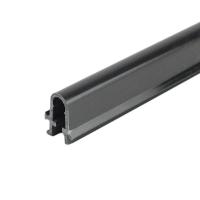 High Strength Abs Plastic Strips Black Channel PVC Trim Strip Profiles Customized