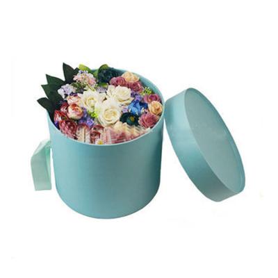 Tubo do papel da flor do presente que empacota em volta do luxo do cartão com logotipo feito sob encomenda