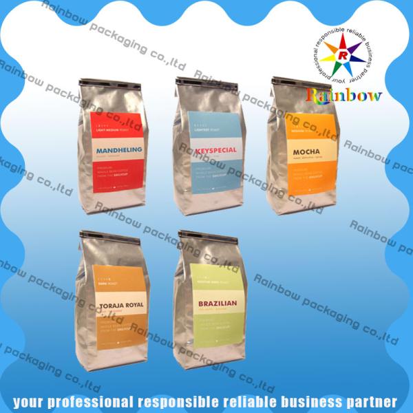 Стоьте вверх печатание бортового Gusset мешка пластичный упаковывать кофе/чая изготовленное на заказ с клапаном