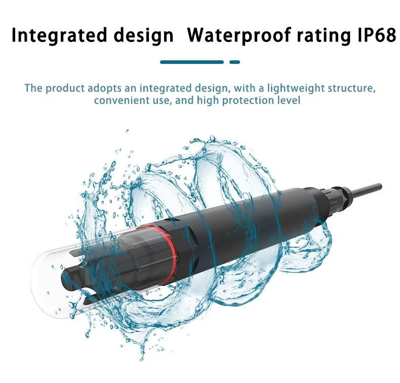 ZONEWU Submersible ORP Sensor for Water Quality with RS485 Modbus RTU Output IP68 Rating and 3/4 NPT Thread