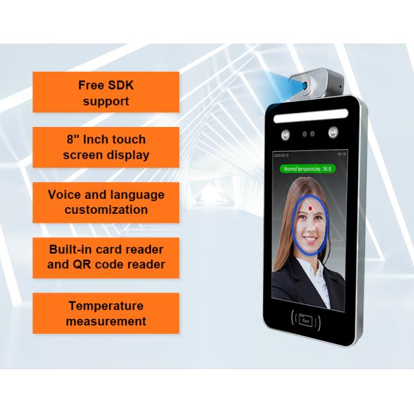 Прибор Rfid распознавания лиц кода DC12V 8in QR с удостоверением личности IC