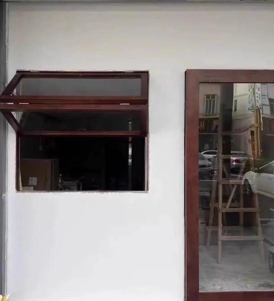 High-efficiency casement windows with 6063-T5 aluminum profile and powder coated surface treatment for residential houses