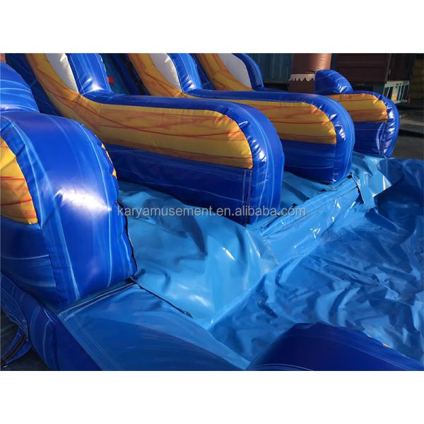Customized Size Commercial PVC Water Slide Inflatable with Pool and Removable Ladder