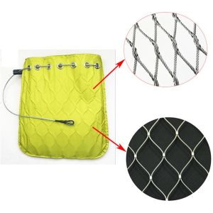 Anti Theft Security Stainless Steel Mesh Bag 30x30 To 100x100Mm