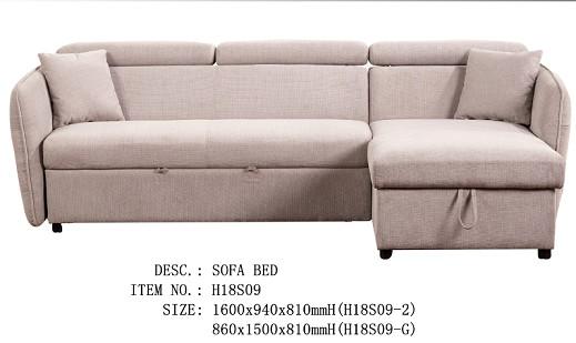 Pure Foam Linen Plastic Legs Wooden Frame Sofa Bed / Living Room Sofa Sets