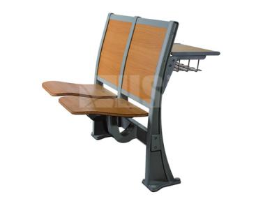 Floor Mounted College Student Desk Chairs High Perfomance Wooden Material