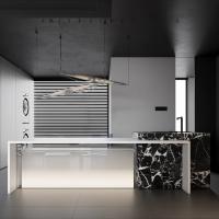 Armoire de cuisine en acier inoxydable de nouvelle arrivée Armoire de cuisine de petite taille avec évier Armoires de cuisine modulaires en acier inoxydable