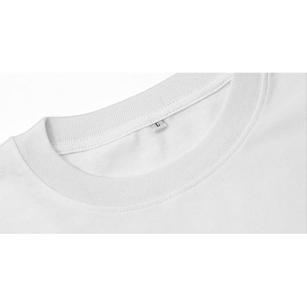 O Neck Men Blank T Shirt Custom Cotton Loose Drop Shoulder