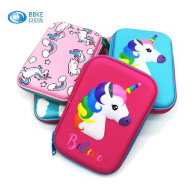 Spandex/impermeável Lycra EVA Pencil Case For Storage do conversível de capota dura