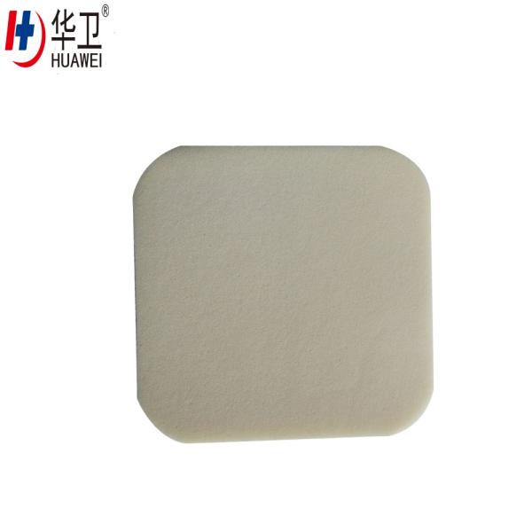 Absorbent  Medical Foam Dressing Pad Coated PU Film OEM ODM Supported