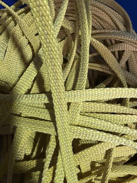 6x6mm Aramid Fiber Rope for Tamglass Tempering Furnace kevlar fire rope