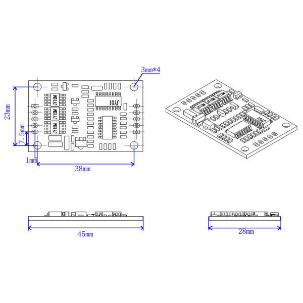 Arduino BLDC Motor Driver 12-24V DC 2A Current Speed Pulse Signal Output Motor control board