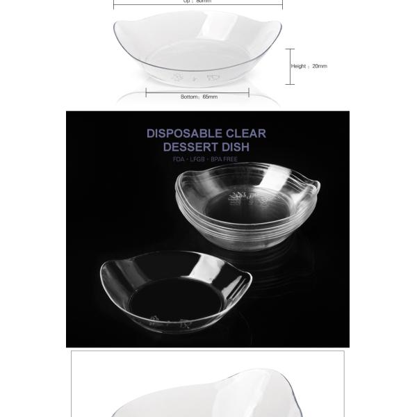 Hot sell popular cheap plastic small restaurant serving dishes for weddings