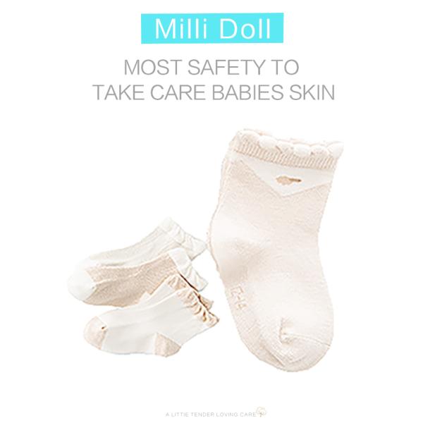 Millidoll Original colour cotton Antibacterial  babies sock foot wear