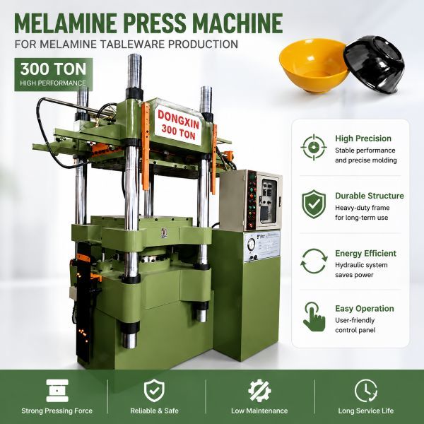 Automatic Melamine Press Machine With PLC Control For Tableware Production