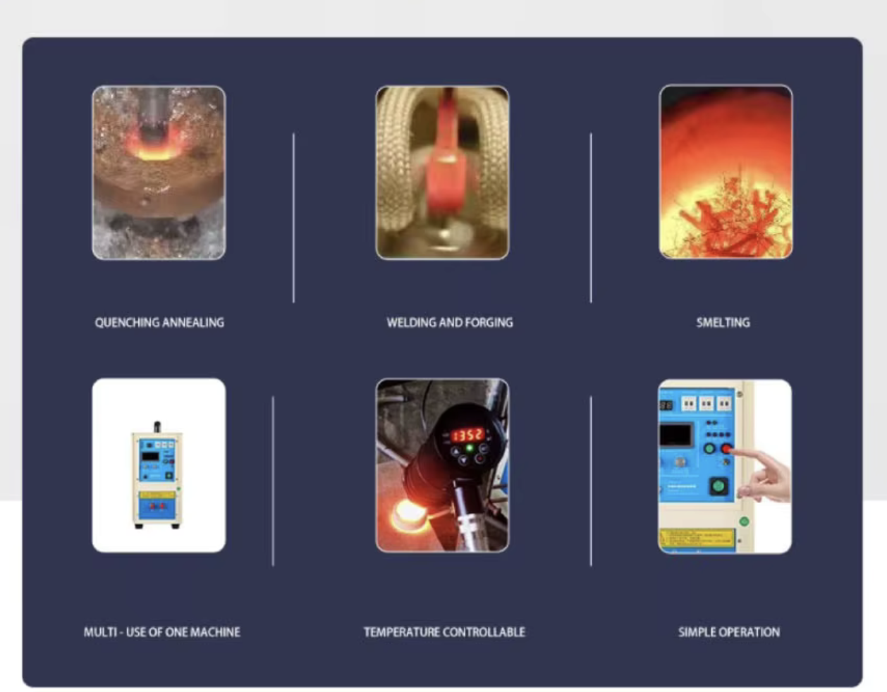 Induction Heating Machine Induction Forging Heater For Metal Bar Billet & Rod