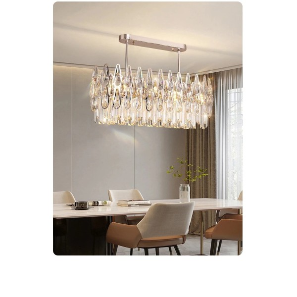 Duplex Building Living Room Chandelier Building Stairway Long Chandelier Luxury Crystal Lamp(WH-CY-269)